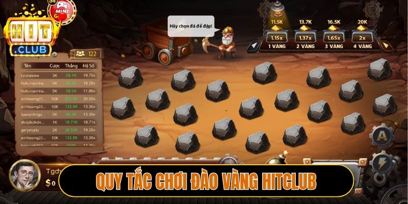 Quy tắc chơi Đào vàng Hitclub